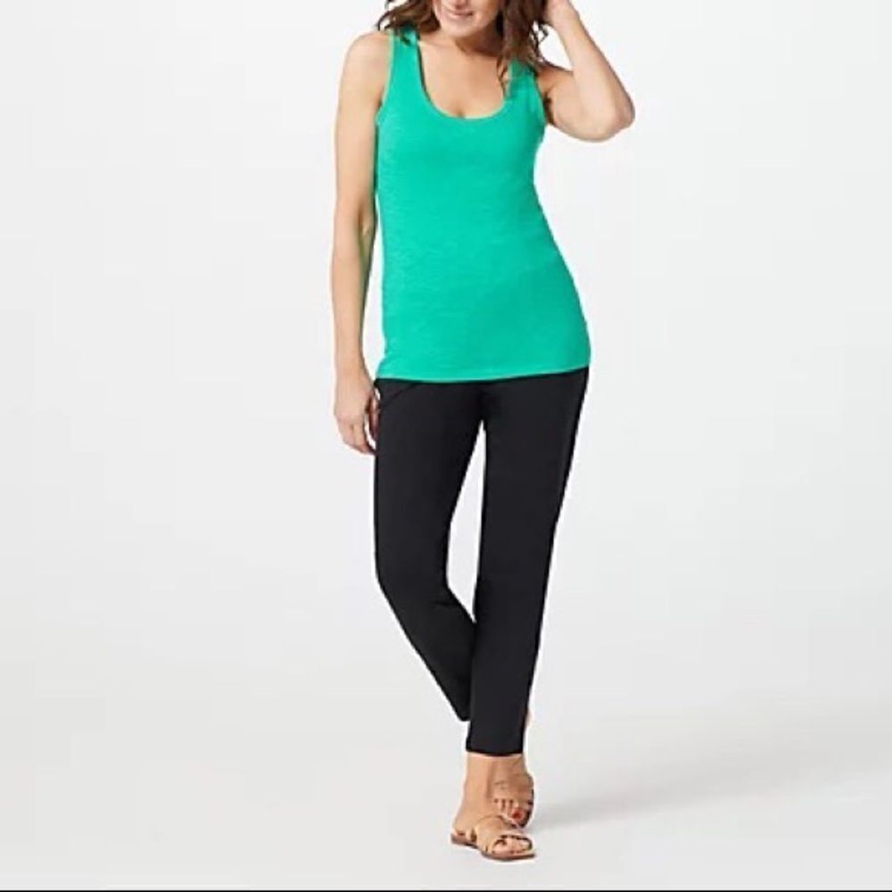 G.I.L.I. Knit Basic Tank w/ Neck Trim - Picture 2 of 4